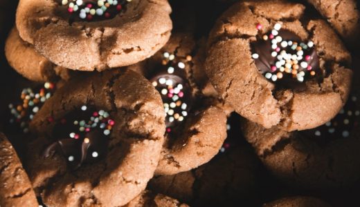 Cookies with a sweet dot in the middle of the dimples