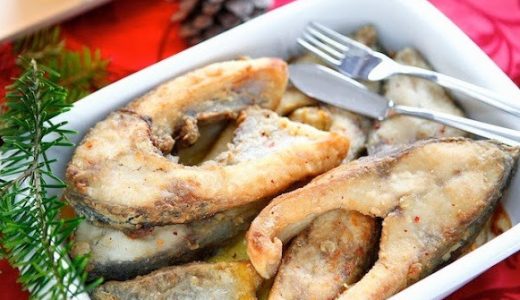 Horseshoe carp in butter