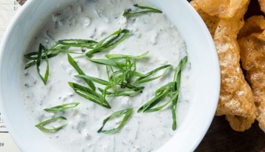 Celery cream spread with cottage cheese.