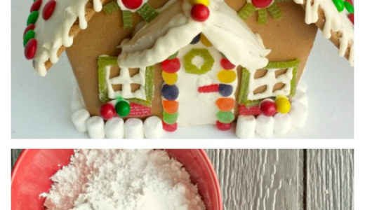 Gingerbread house with topping