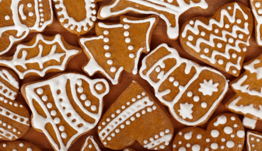 Christmas gingerbread with lard