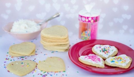 Healthy Linnaeus made from rye flour with colorful sprinkles