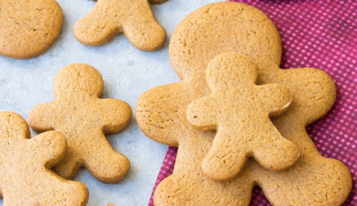 Small and large gingerbread in the shape of figures