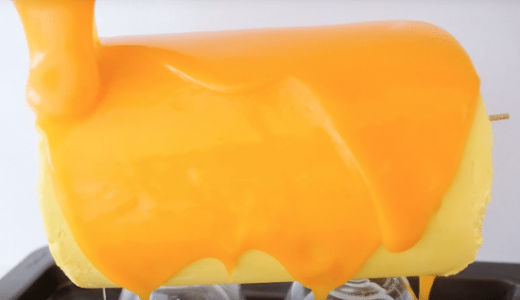 Orange frosting for Christmas cookies.