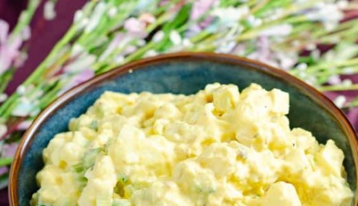 Boiled potatoes made into a delicious spread for sandwiches.