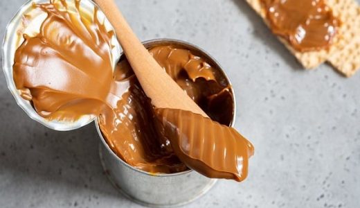 Can of caramelized salk