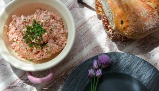 Bowl with spread of elephant food and pastries.