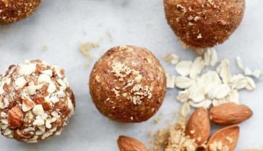Nut balls with apples.
