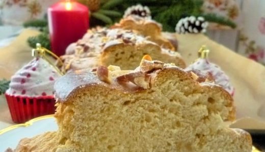 A slice of cut Christmas tree.