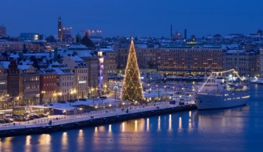 View of winter Stockholm.