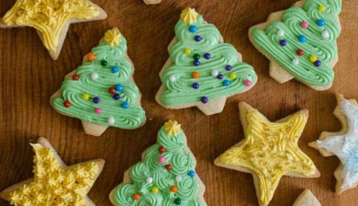 Christmas cookies of various shapes